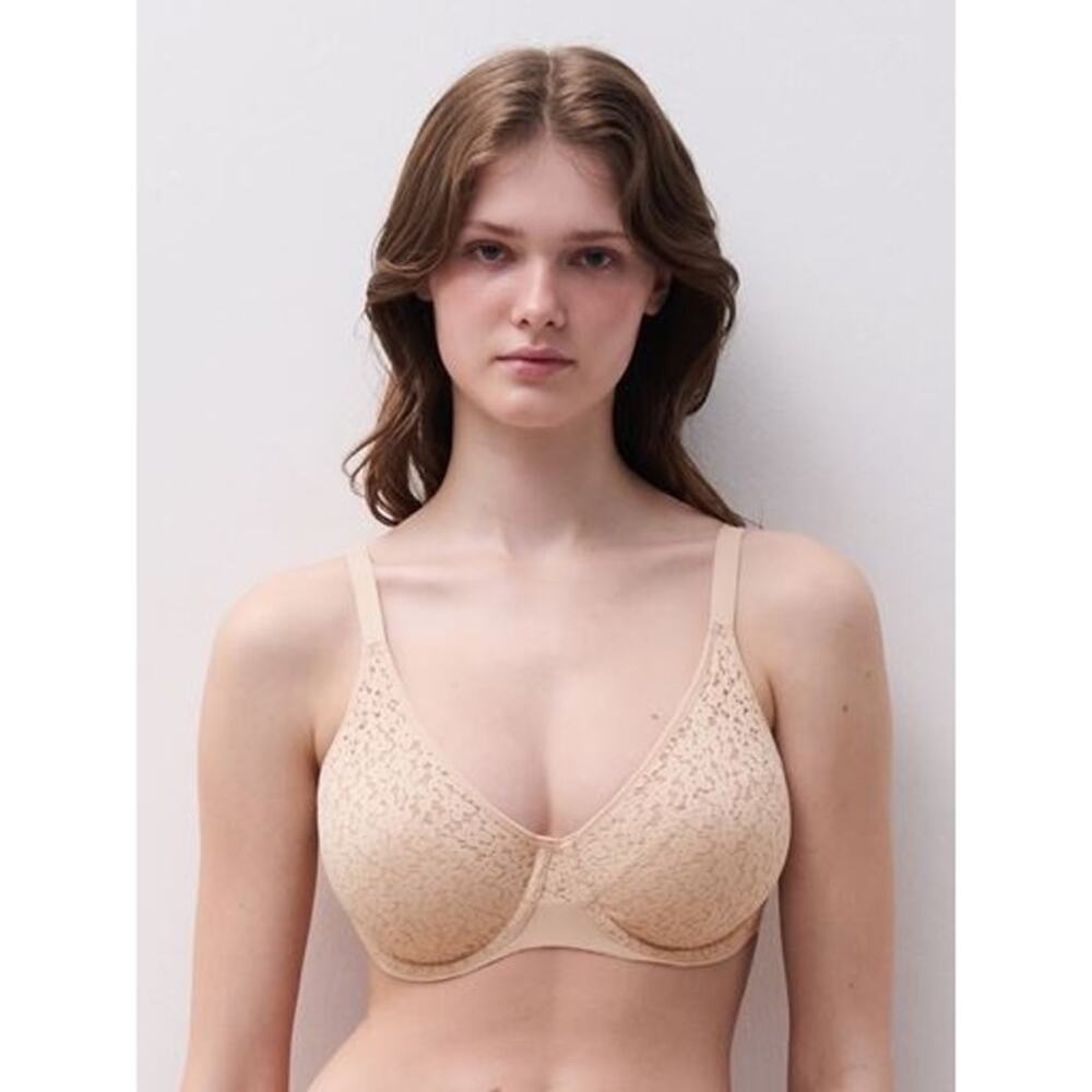 Chantelle Women's Norah Underwired Bra Adjustable Straps Beige Size 38D NWT